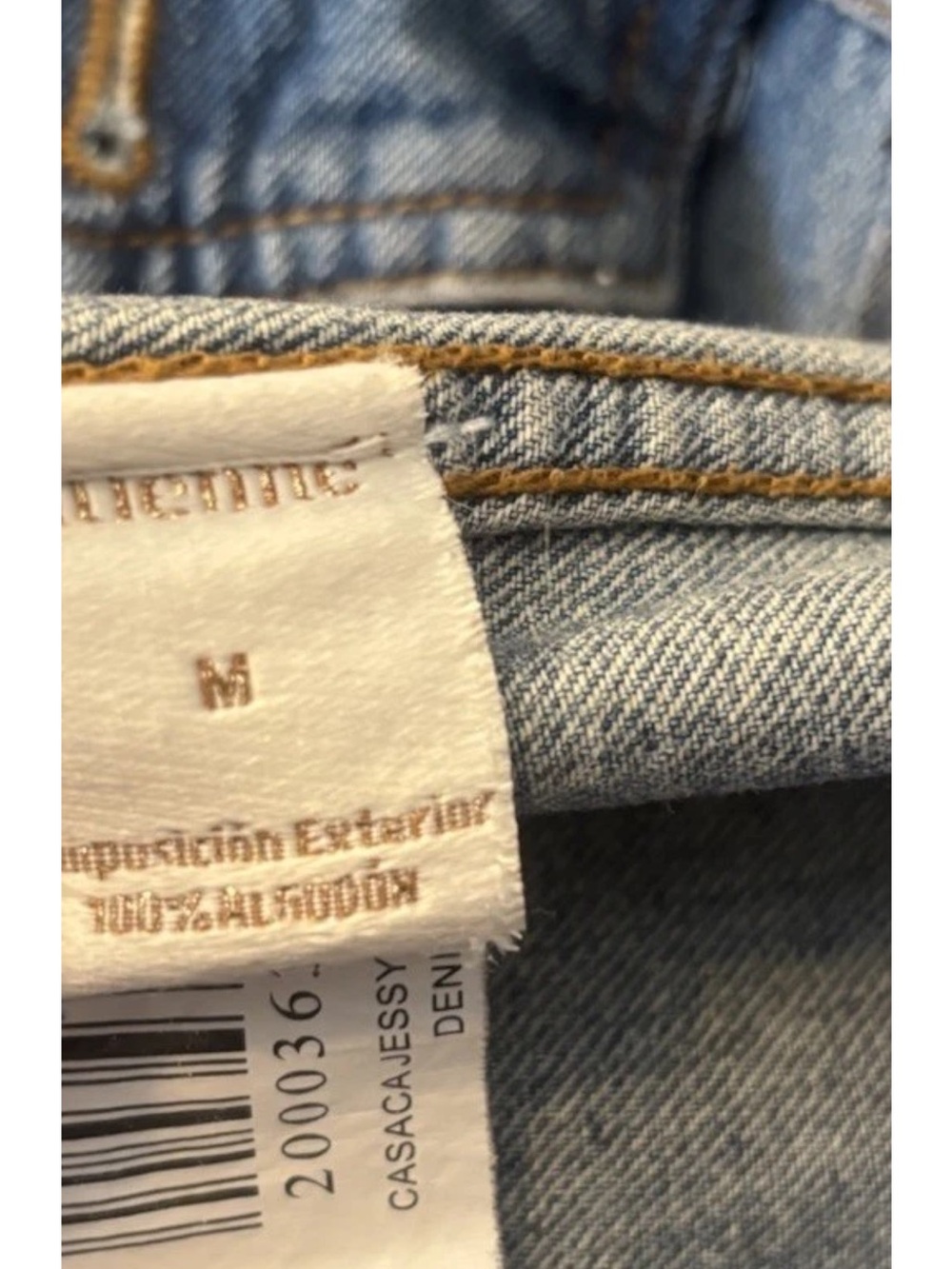 Anthropologie Tatienne Casaca Jessy Denim Jacket Multicolor Embroidered Back - Picture 6 of 7